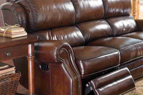 Bright and Shiney Leather Couch